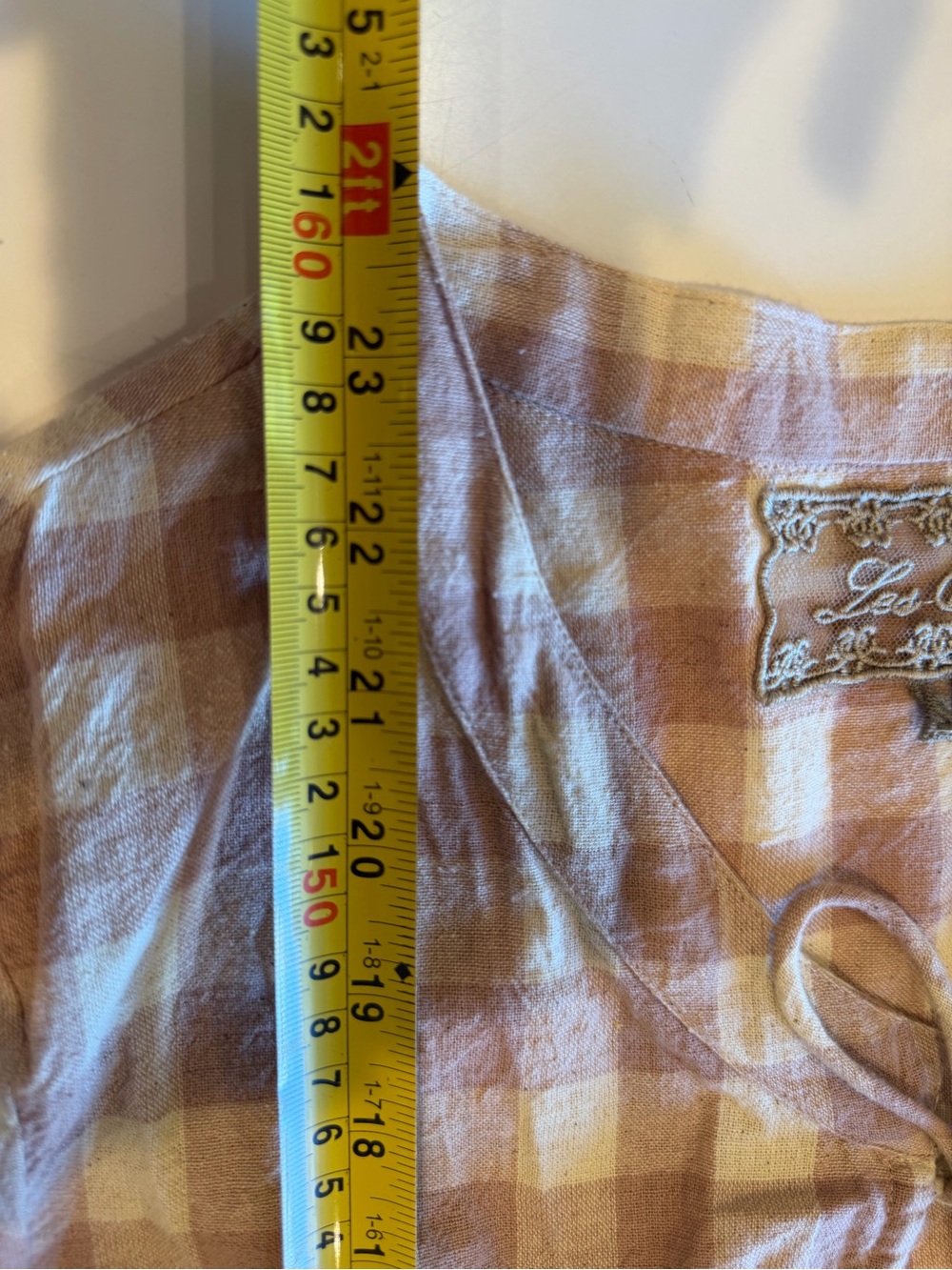 LES OURS “SARAH” COTTON RUSTIC ROSE TUNIC TOP - Picture 15 of 16